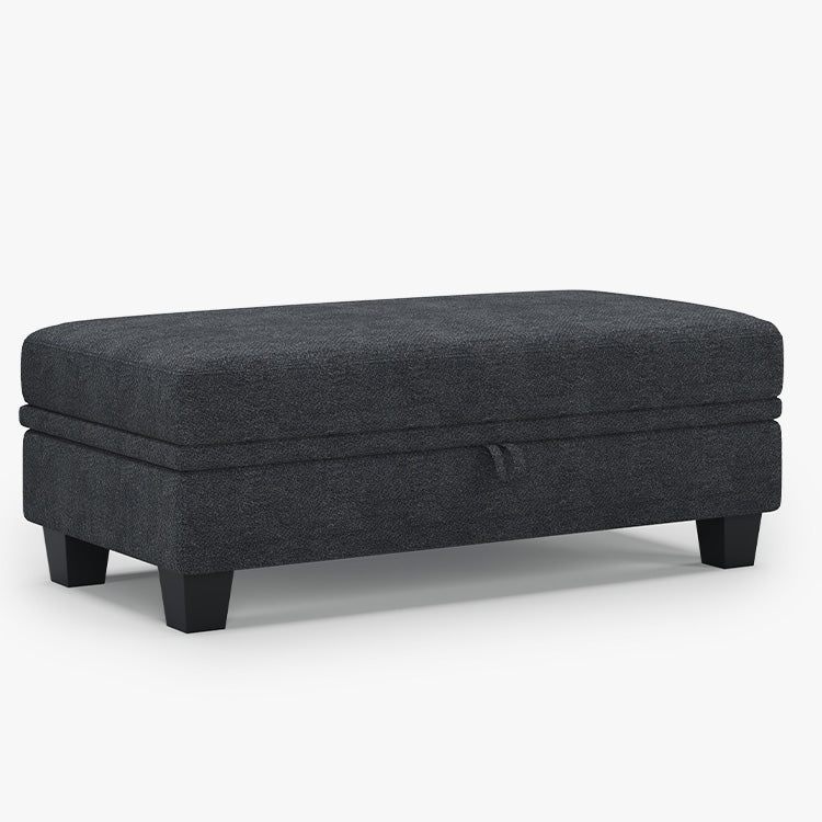Graphite-Grey-/-Chenille-Module-Large-Ottoman