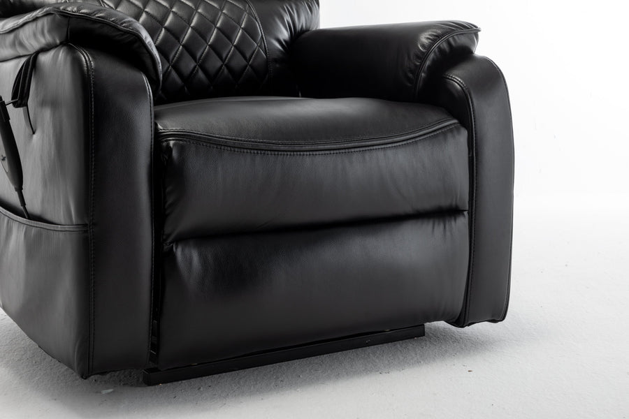 Sand-Black-/-Faux-Leather
