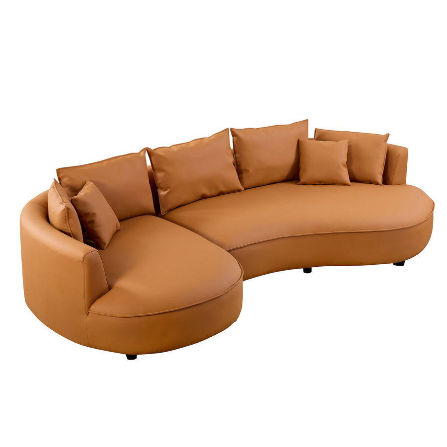 orange-brown-/-genuine-leather-left-l-shaped-sectional