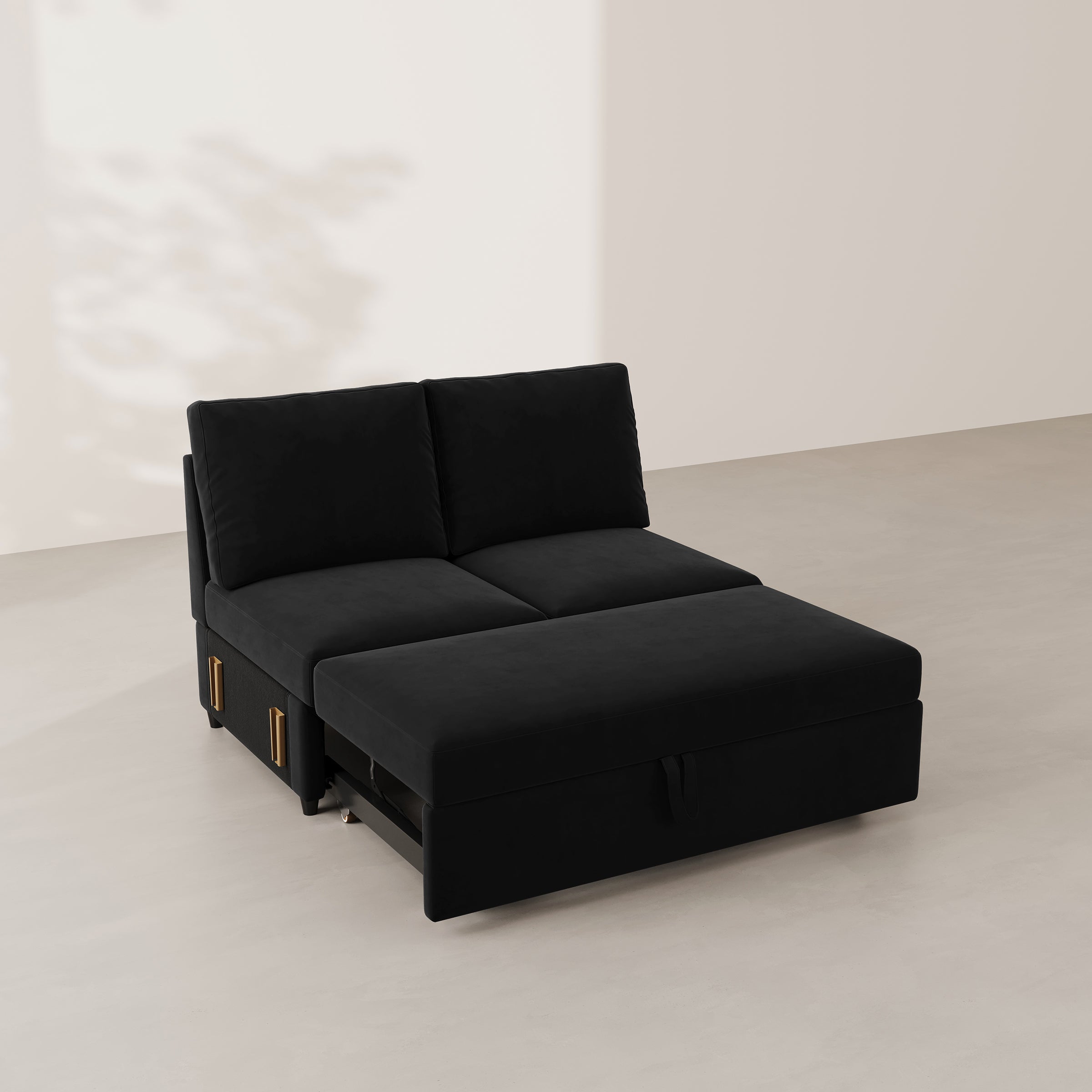 Velvet-Ebony-Black-B-Pullout Bed