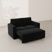 Ebony-Black-/-Velvet-Pullout-Loveseat