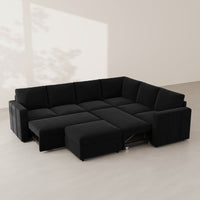 Ebony-Black-/-Velvet-7-Seat-L-Shaped-Double-Pullout-Sectional