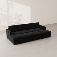 Ebony-Black-/-Velvet-6-Seat-U-Shaped-Pullout-Sectional