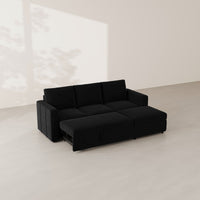 Ebony-Black-/-Velvet-4-Seat-L-Shaped-Pullout-Sectional