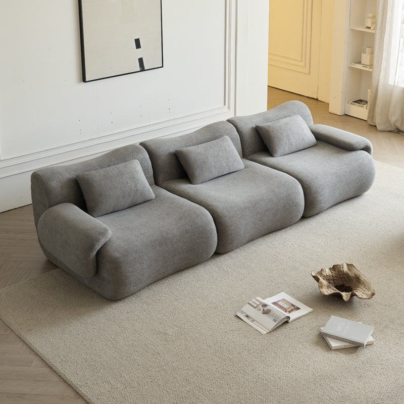 Boucle-Pure-Grey-3-Seats-Sofa
