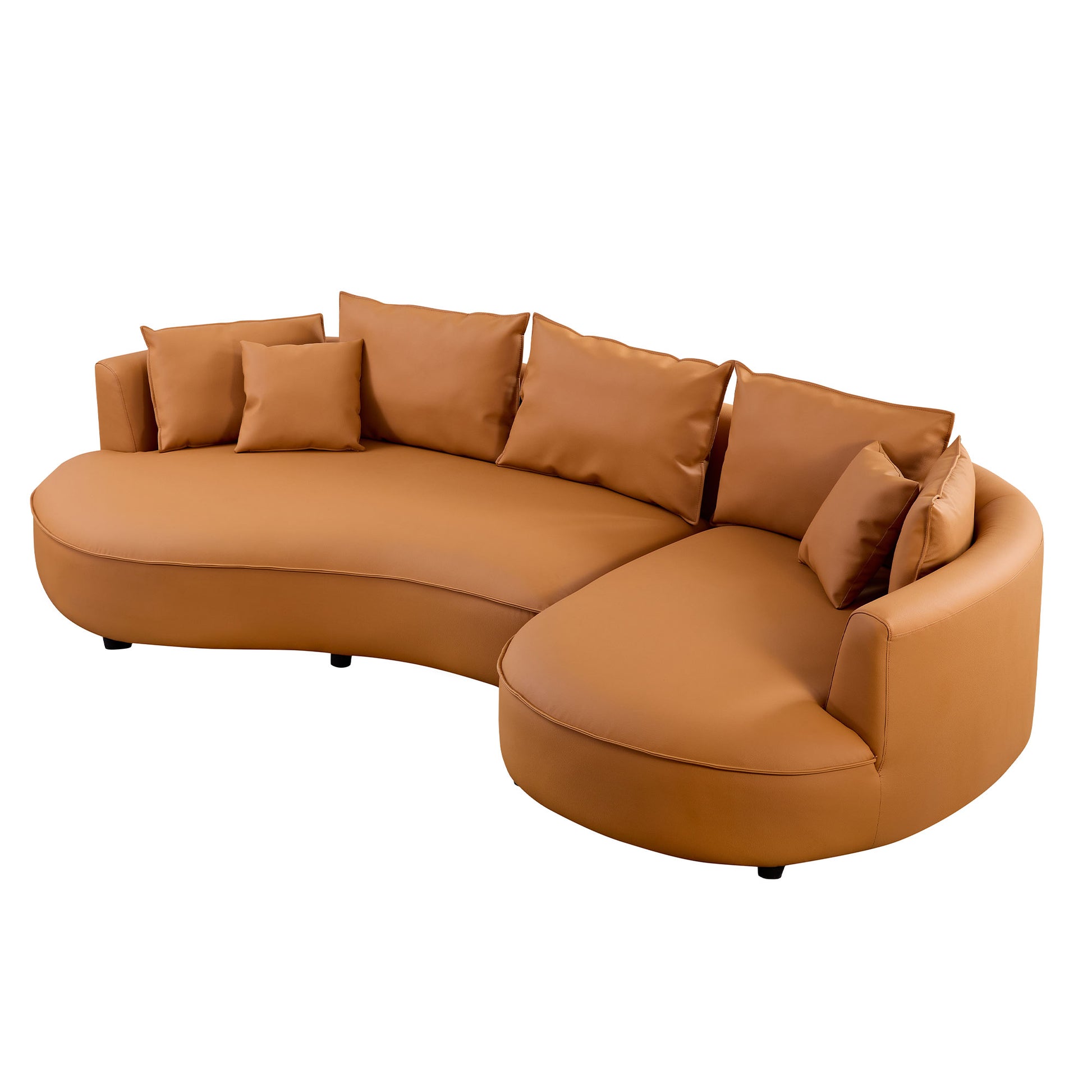 genuine-leather-orange-brown-right-l-shaped-sectional