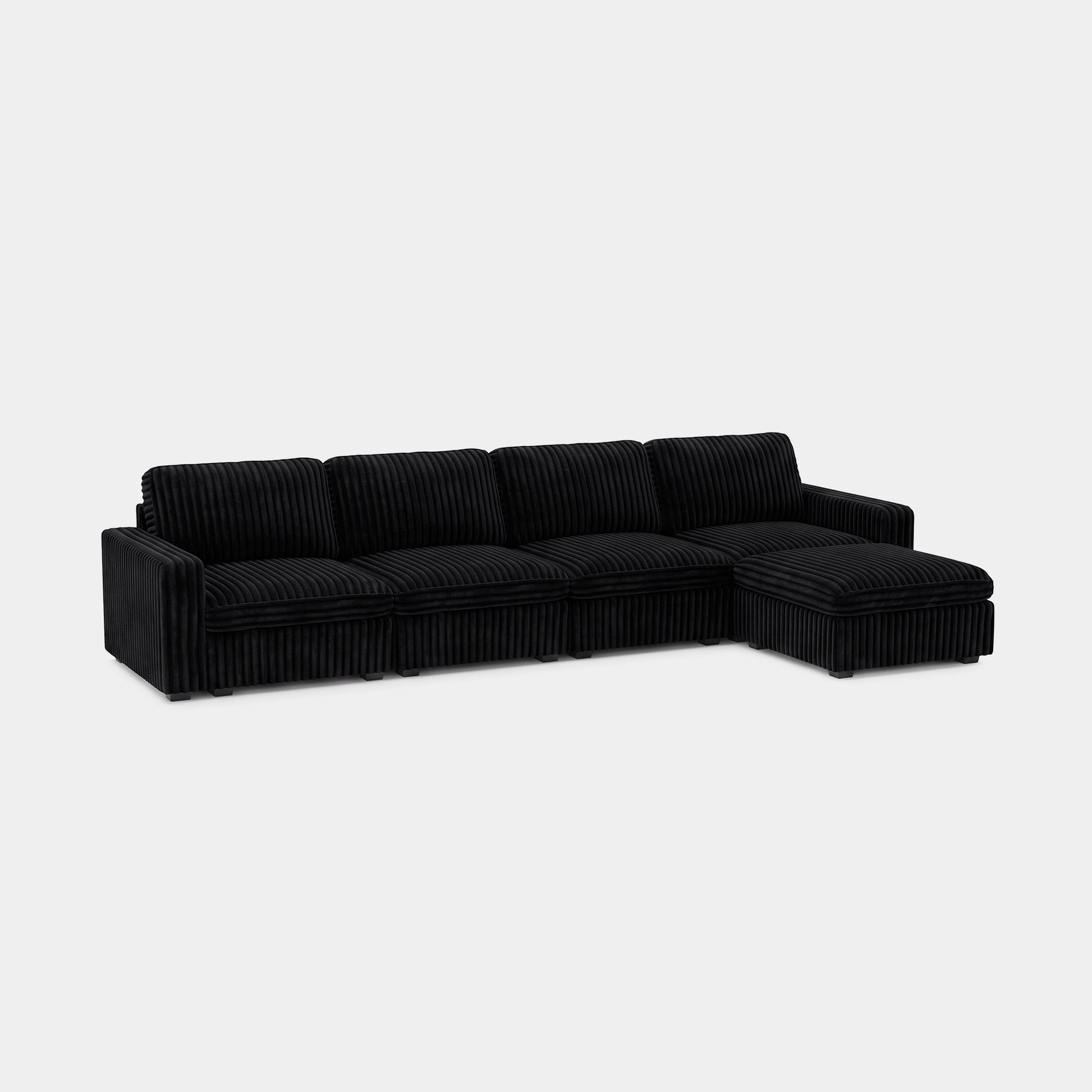 Obsidian-Black-/-Corduroy-5-Seat-L-Shaped-Sectional