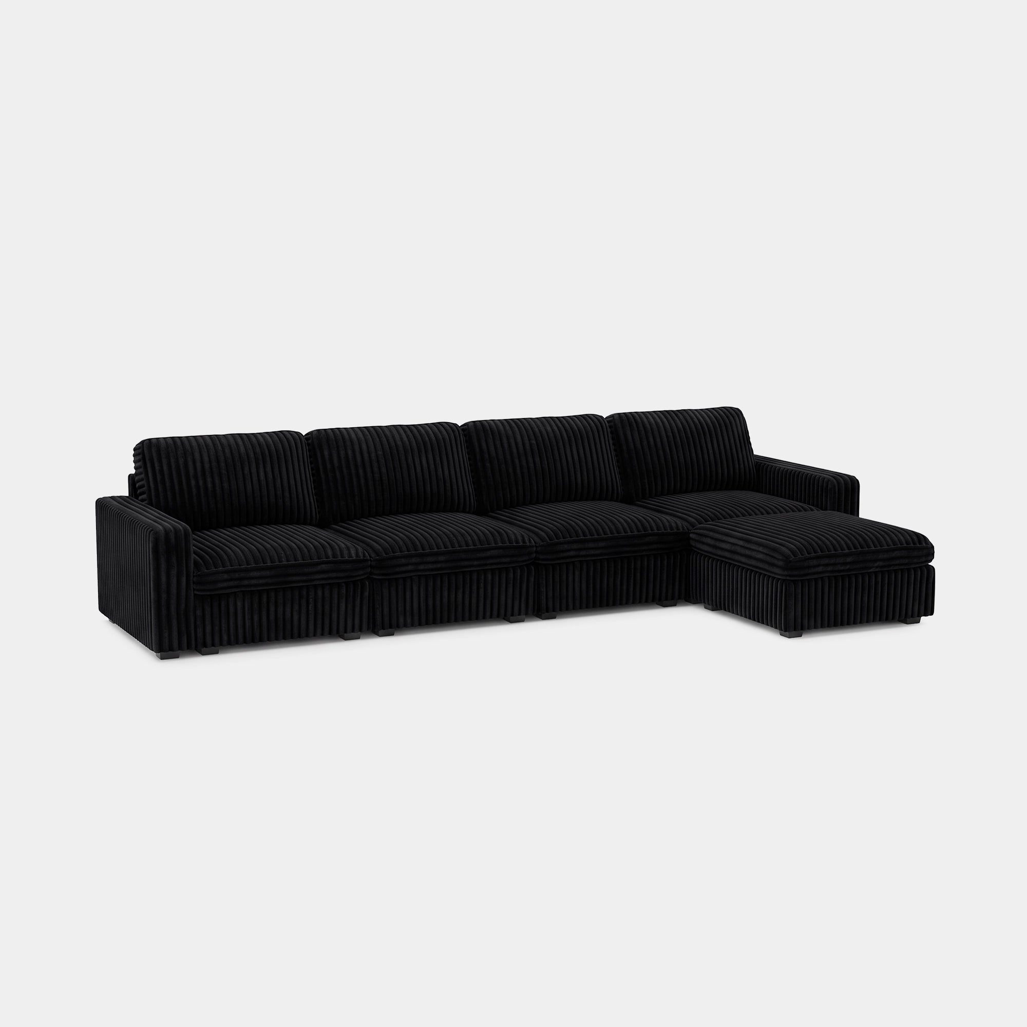 Obsidian-Black-/-Corduroy-5-Seat-L-Shaped-Sectional