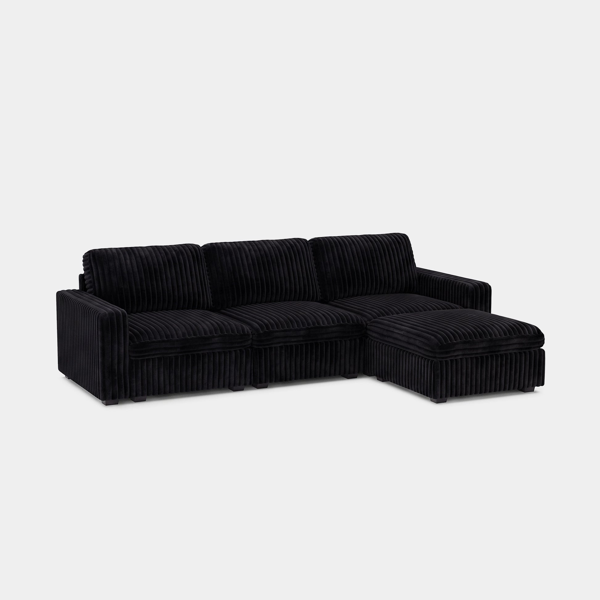 Obsidian-Black-/-Corduroy-4-Seat-L-Shaped-Sectional