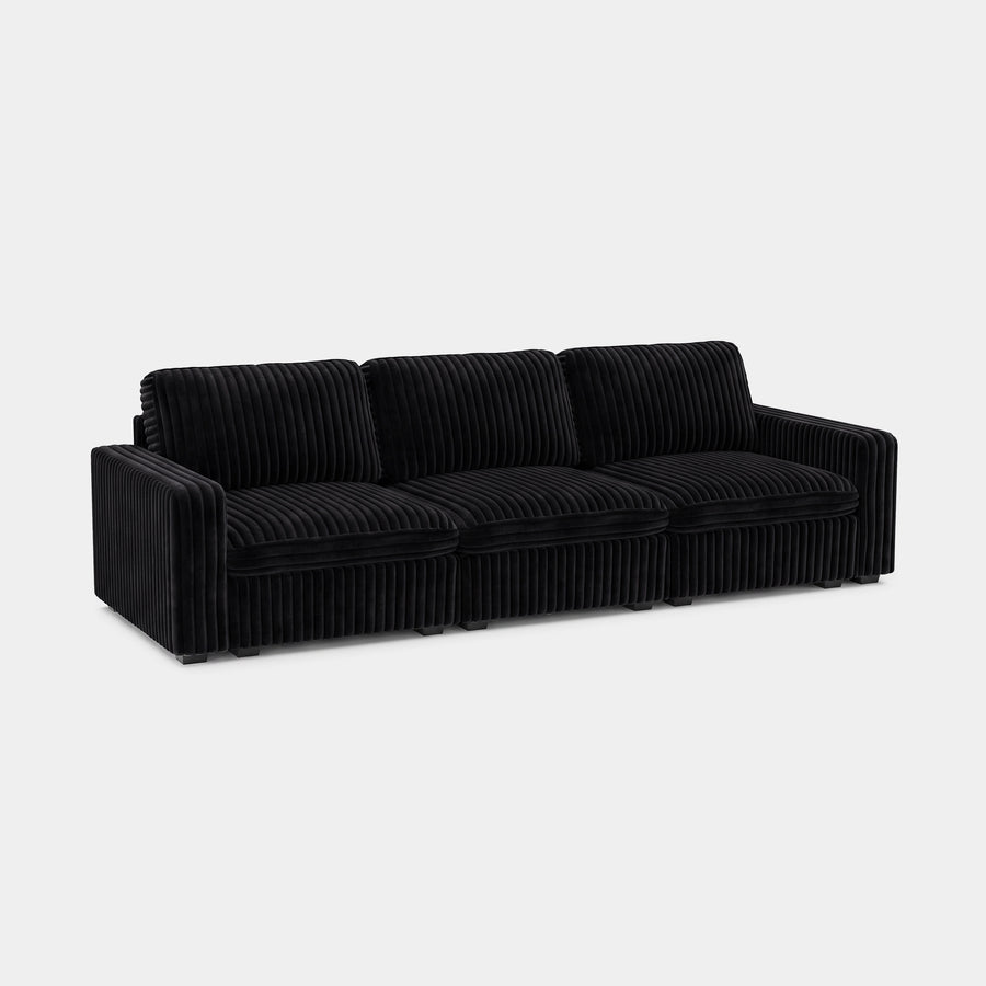 Onyx-Black-/-Corduroy-3-Seat-Sofa