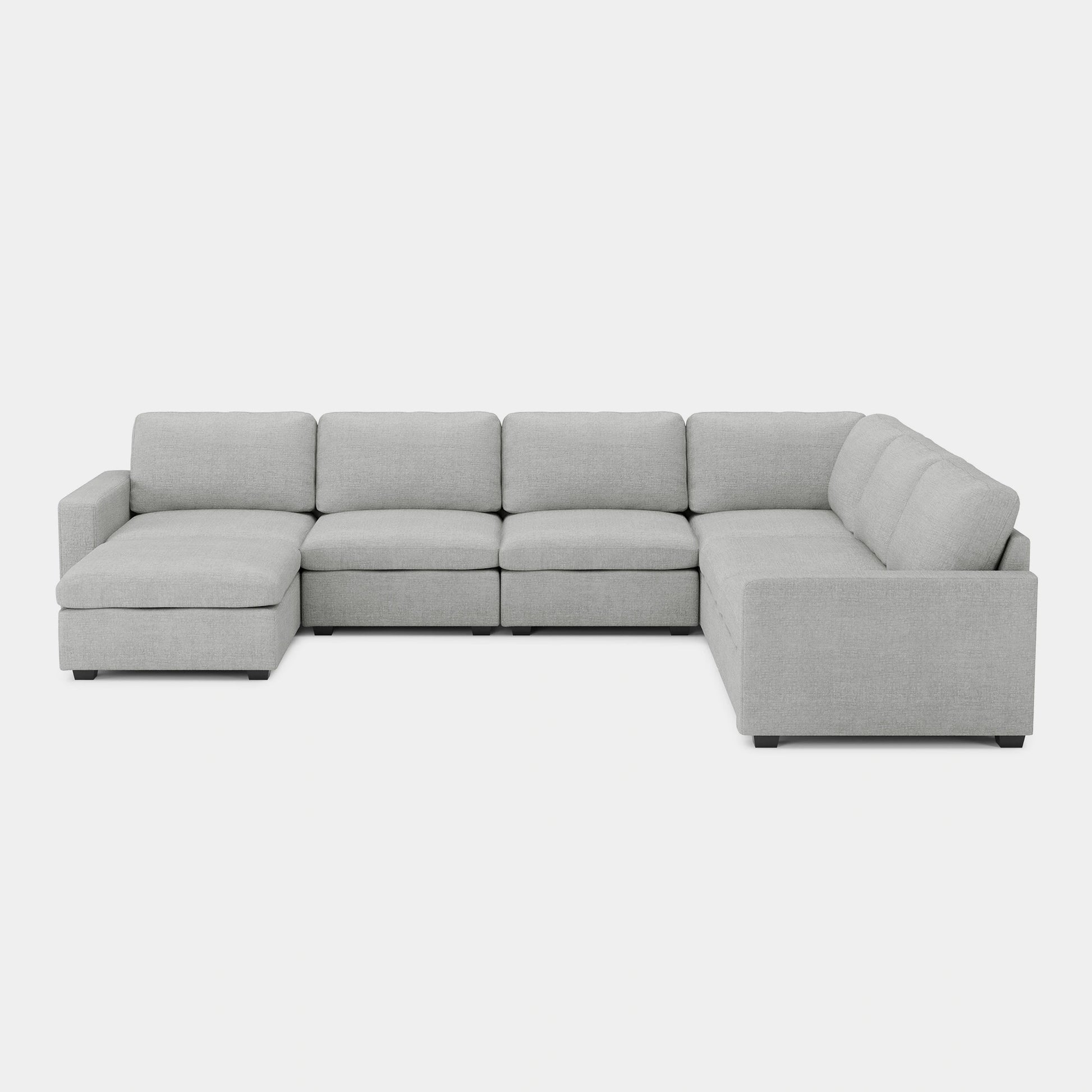 Cloud-Gray-/-Chenille-7-Seat-U-Shaped-Sectional