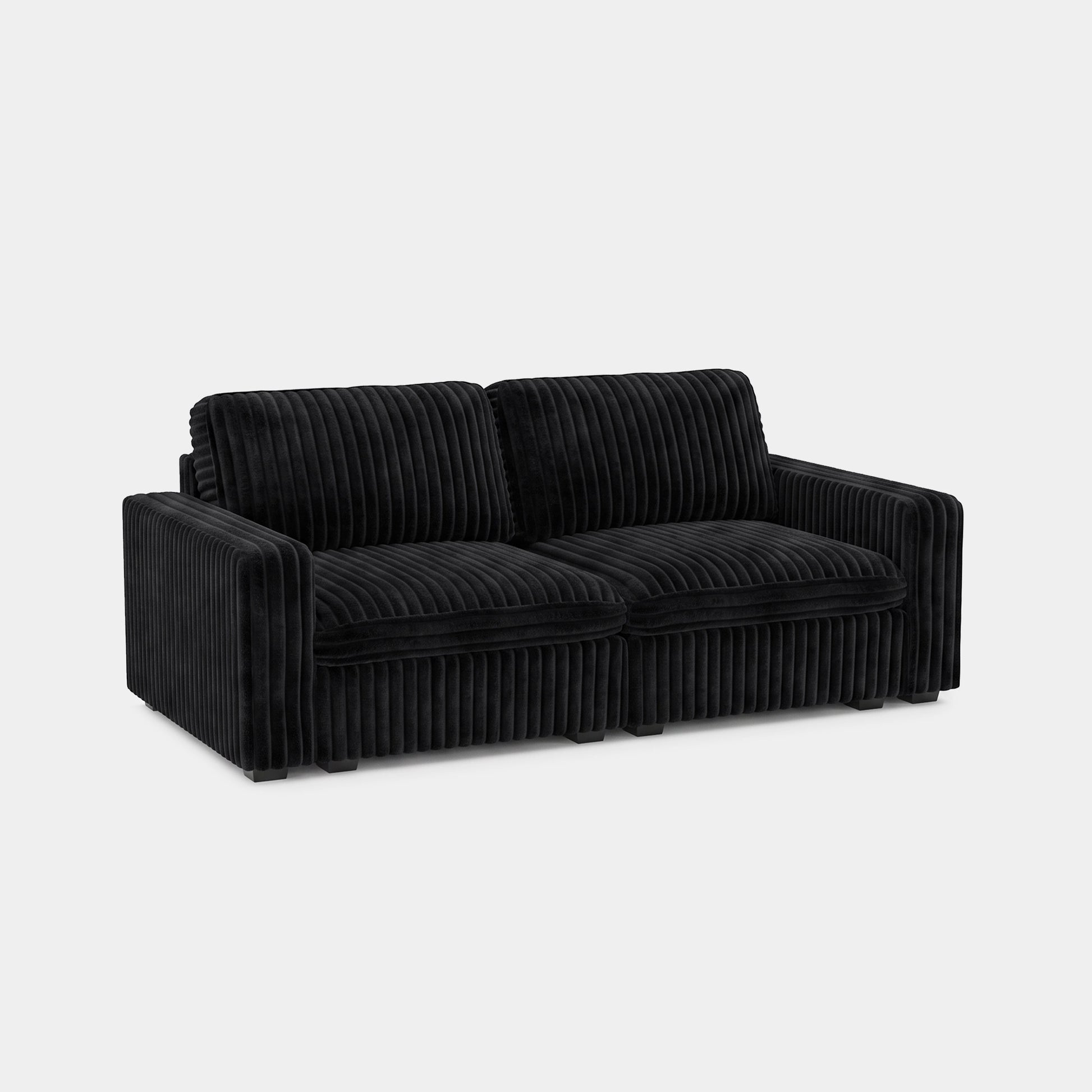 Obsidian-Black-/-Corduroy-Loveseat
