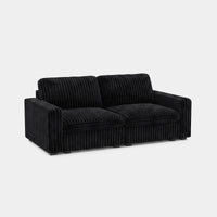 Onyx-Black-/-Corduroy-Loveseat