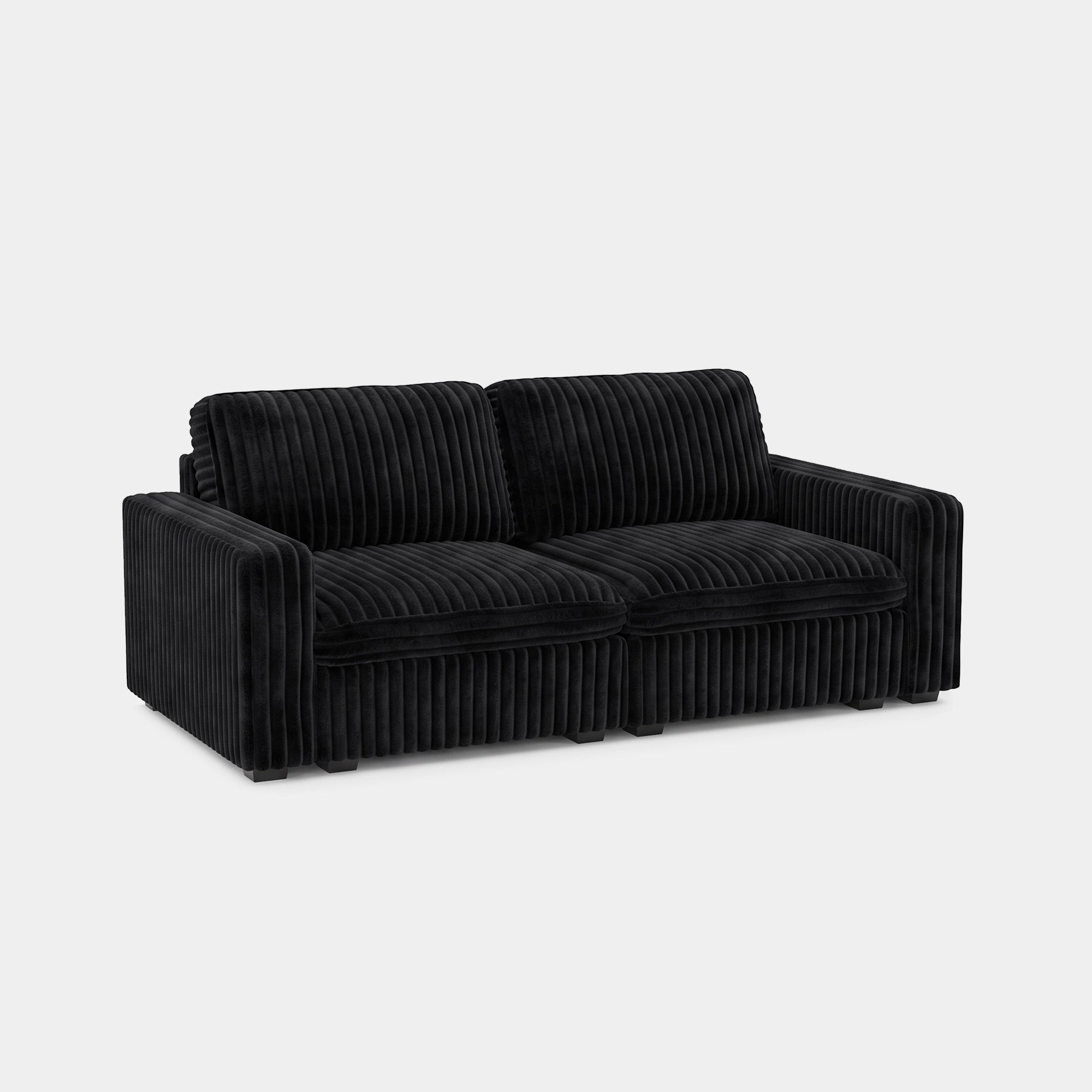 Obsidian-Black-/-Corduroy-Loveseat