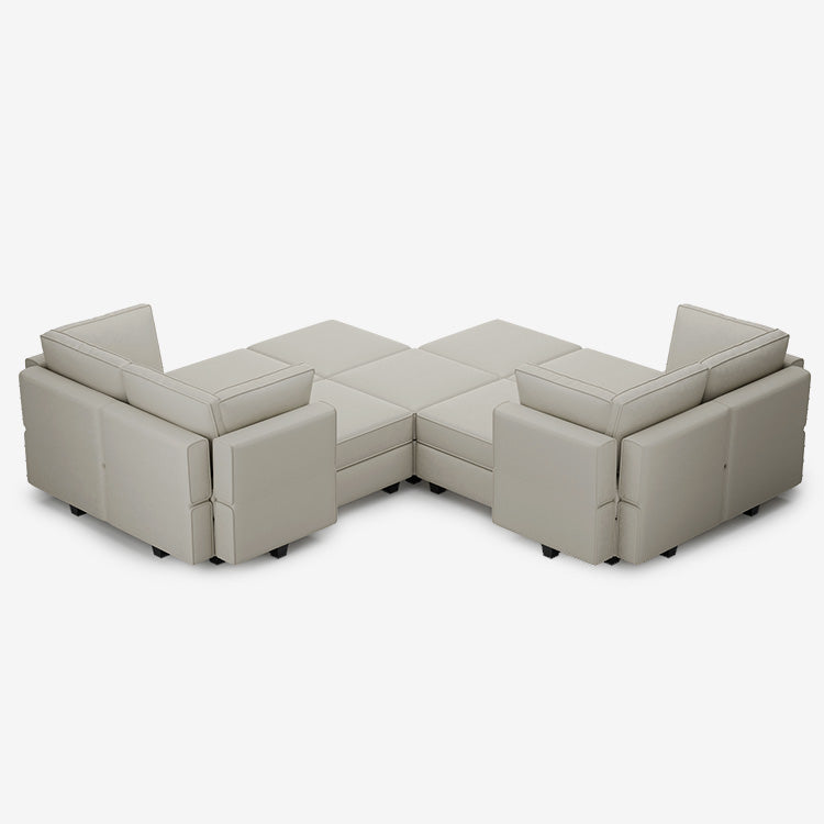 Belffin 11 Seats + 8 Sides Modular Velvet Sofa with Storage Seat