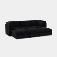 Onyx-Black-/-Corduroy-6-Seat-Open-Pit-Sectional