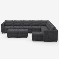 Graphite-Gray-/-Chenille-11-Seat-L-Shaped-Sectional