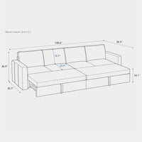 4-Seat-Double-Pullout-Sofa-dimension