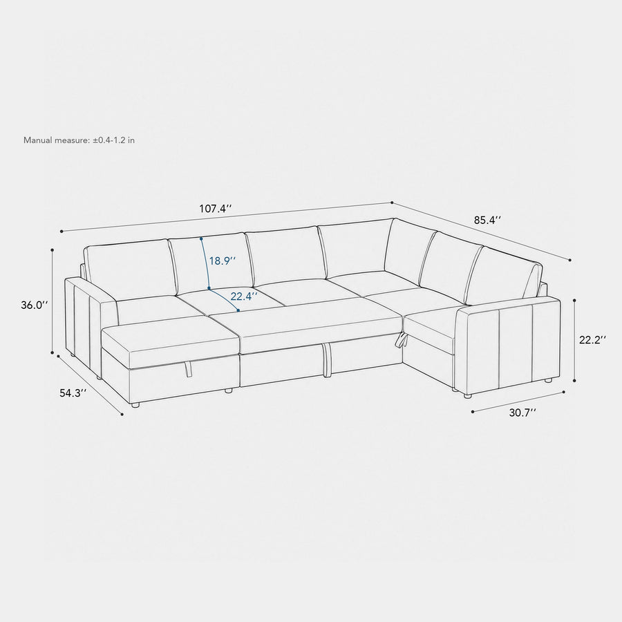 7-Seat-U-Shaped-Pullout-Sectional-dimension