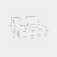 Module-Loveseat-dimension
