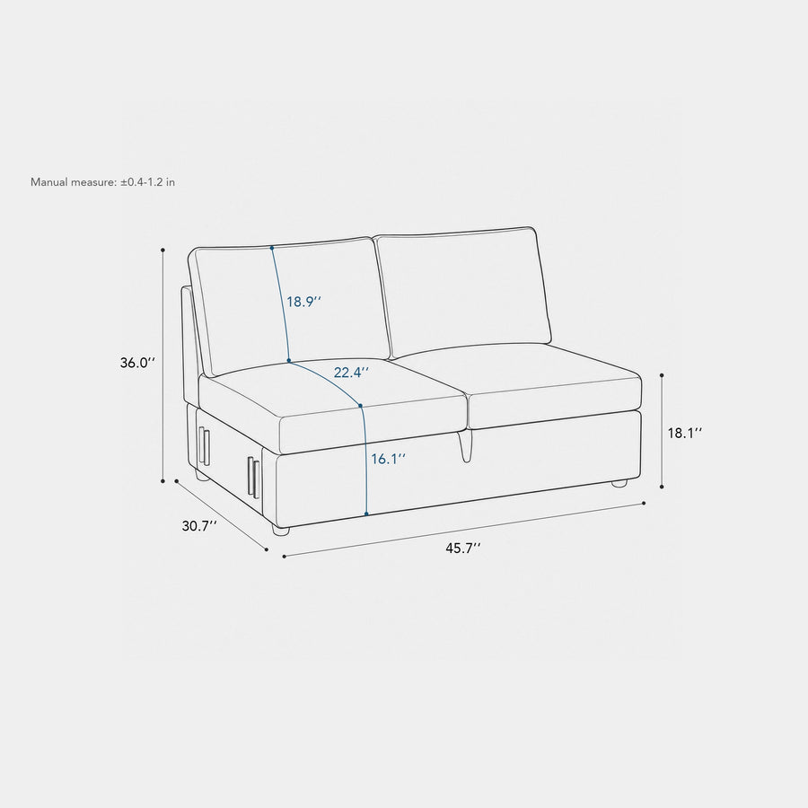 Module-Loveseat-dimension