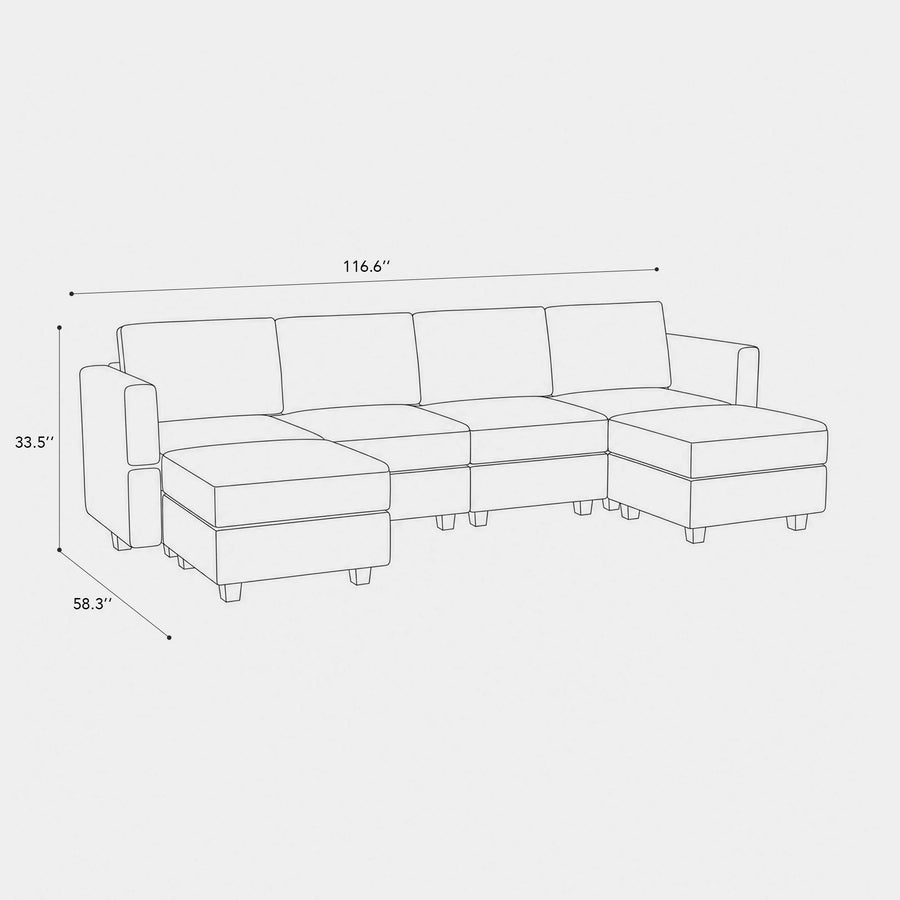 6-Seat-U-Shaped-Open-Sectional-dimension