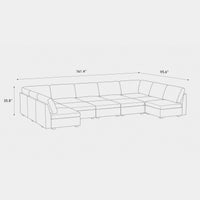 12-Seat-U-Shaped-Pit-Sectional-dimension