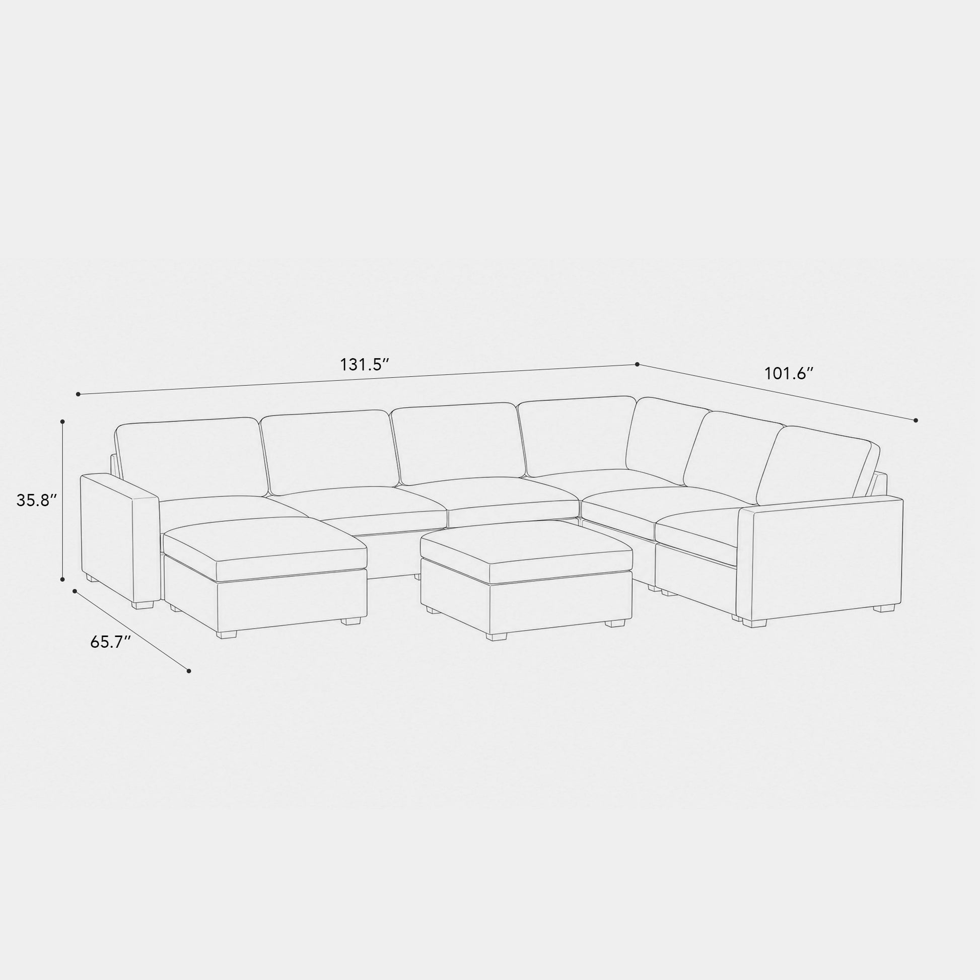 8-Seat-U-Shaped-Sectional-dimension
