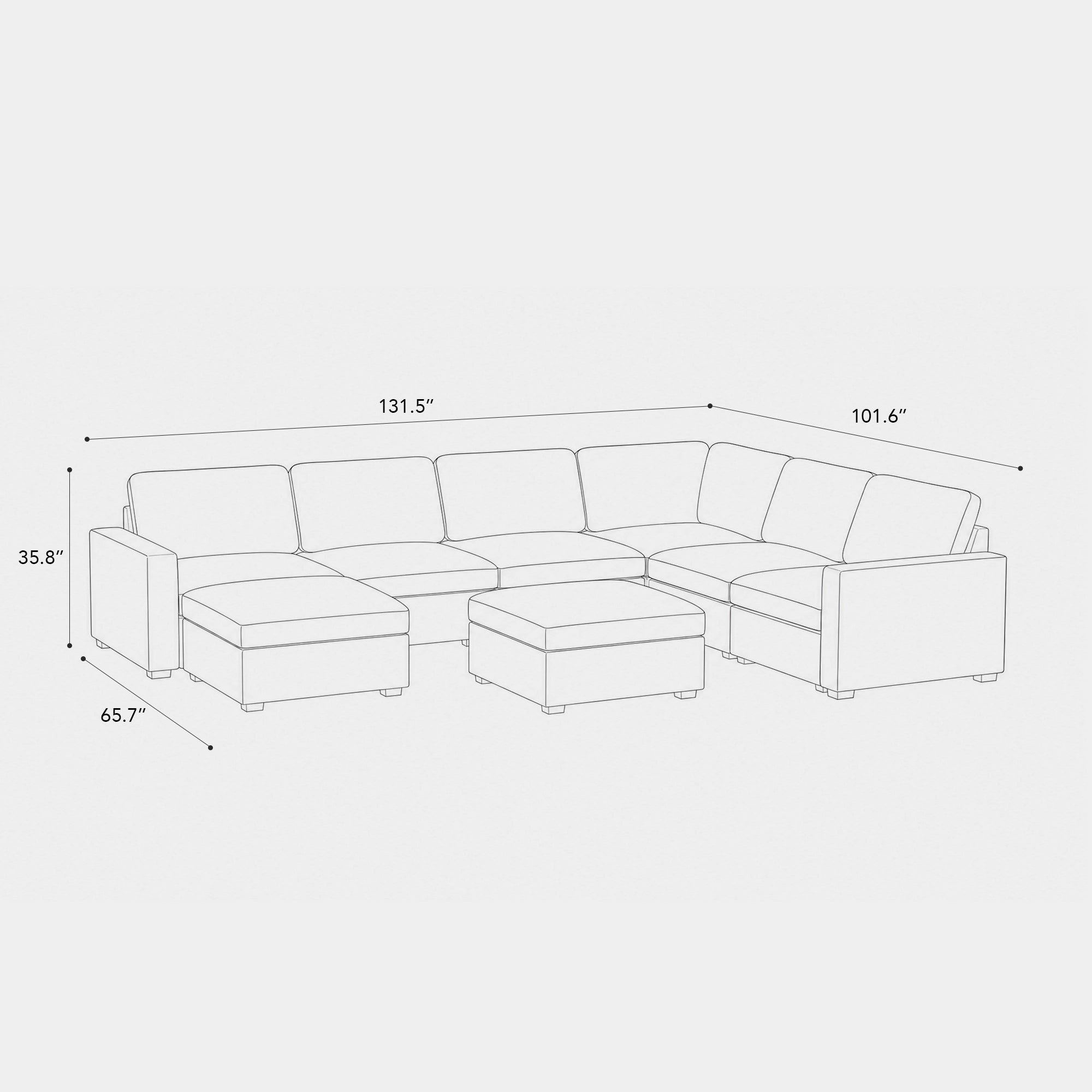 8-Seat-U-Shaped-Sectional-dimension