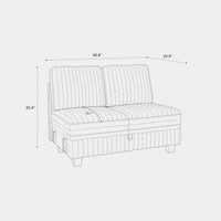 Module-Loveseat-dimension