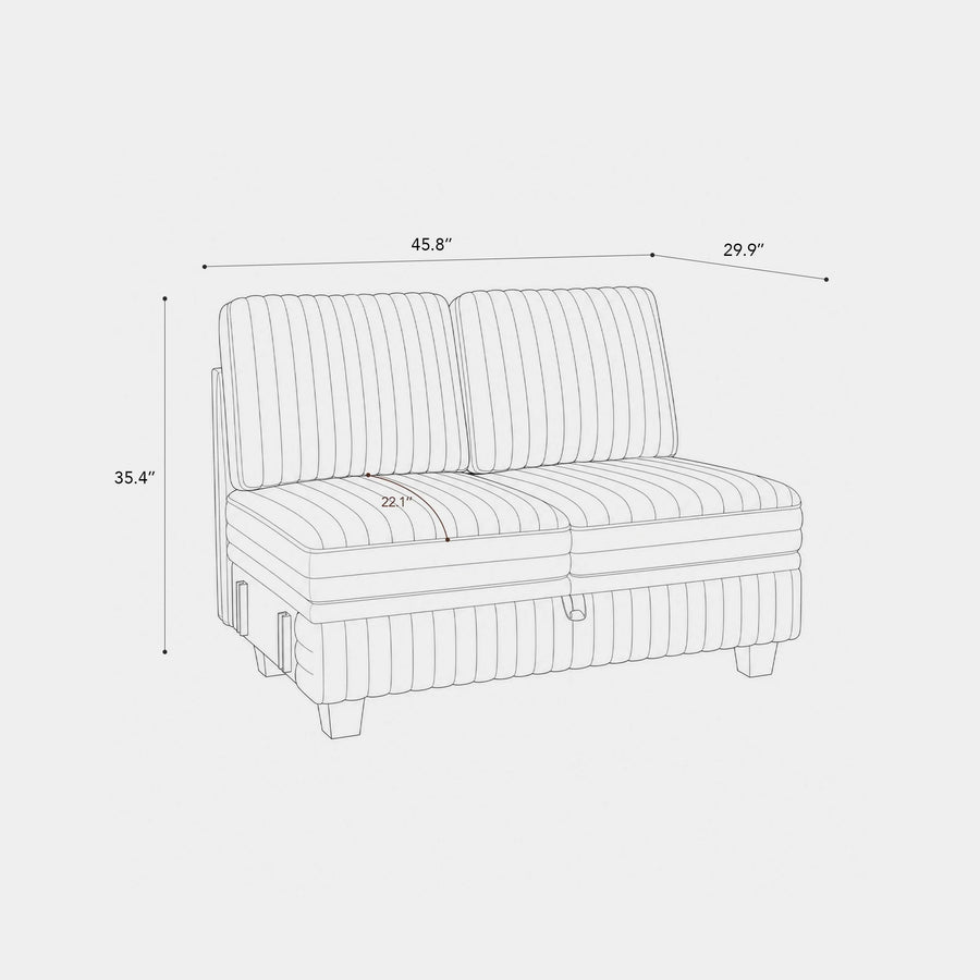 Module-Loveseat-dimension