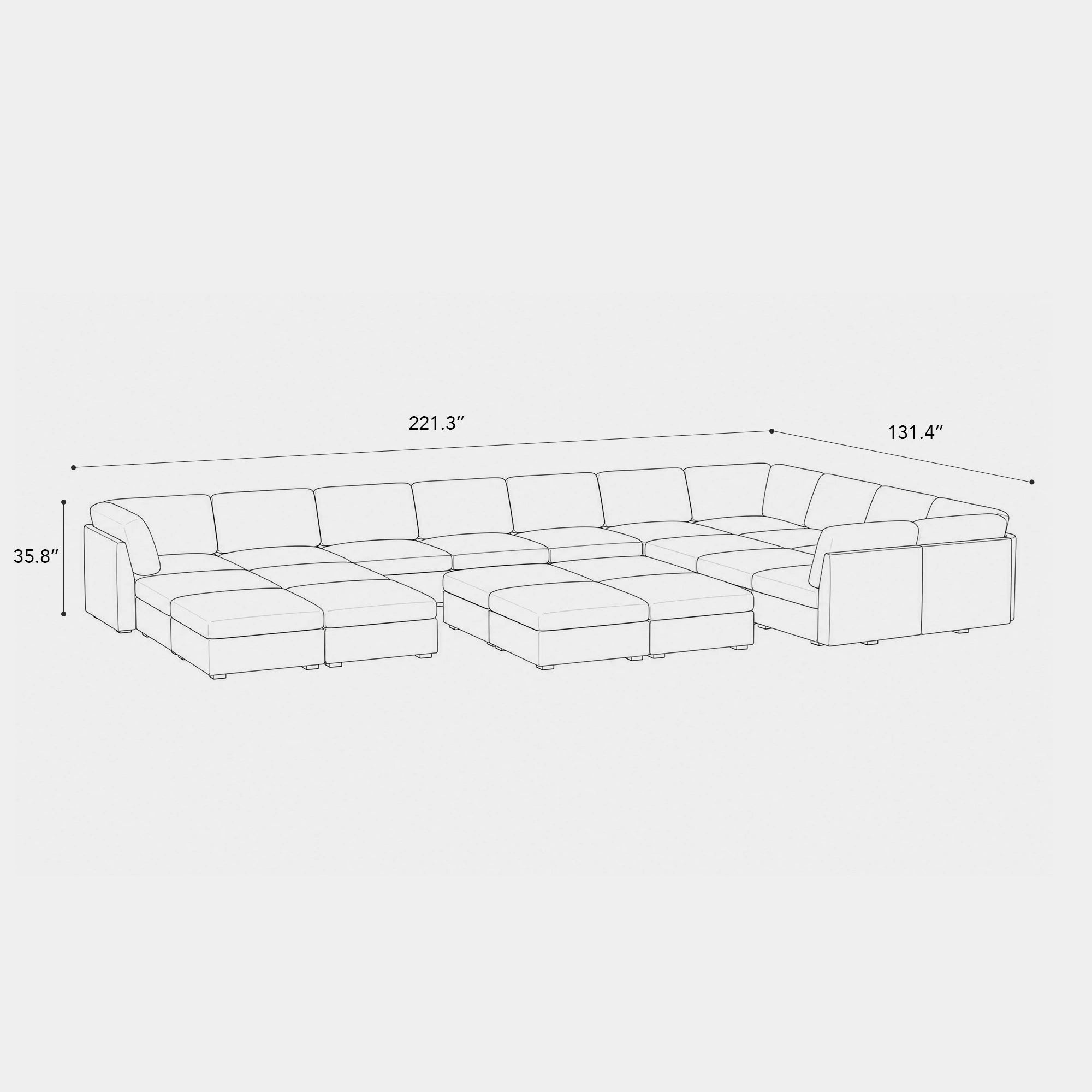 21-Seat-U-Shaped-Sectional-dimension