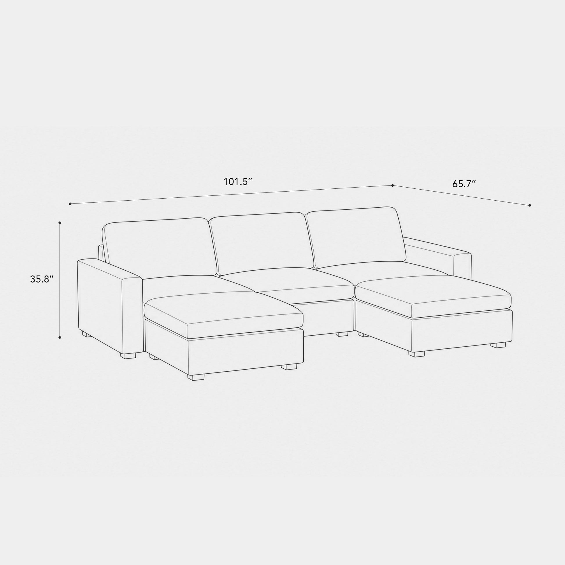 5-Seat-U-Shaped-Open-Sectional-dimension