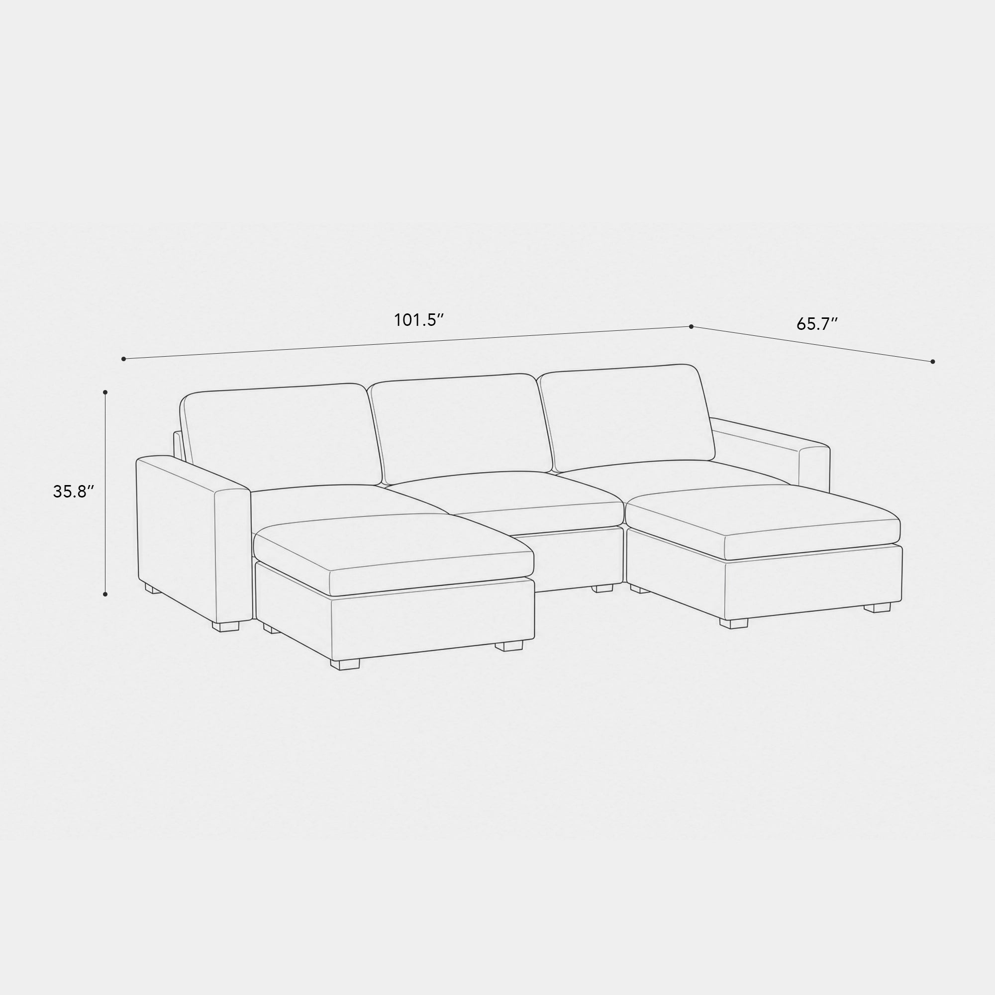 5-Seat-U-Shaped-Open-Sectional-dimension