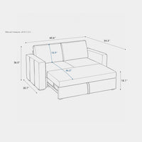 Module-Pullout-Loveseat-dimension