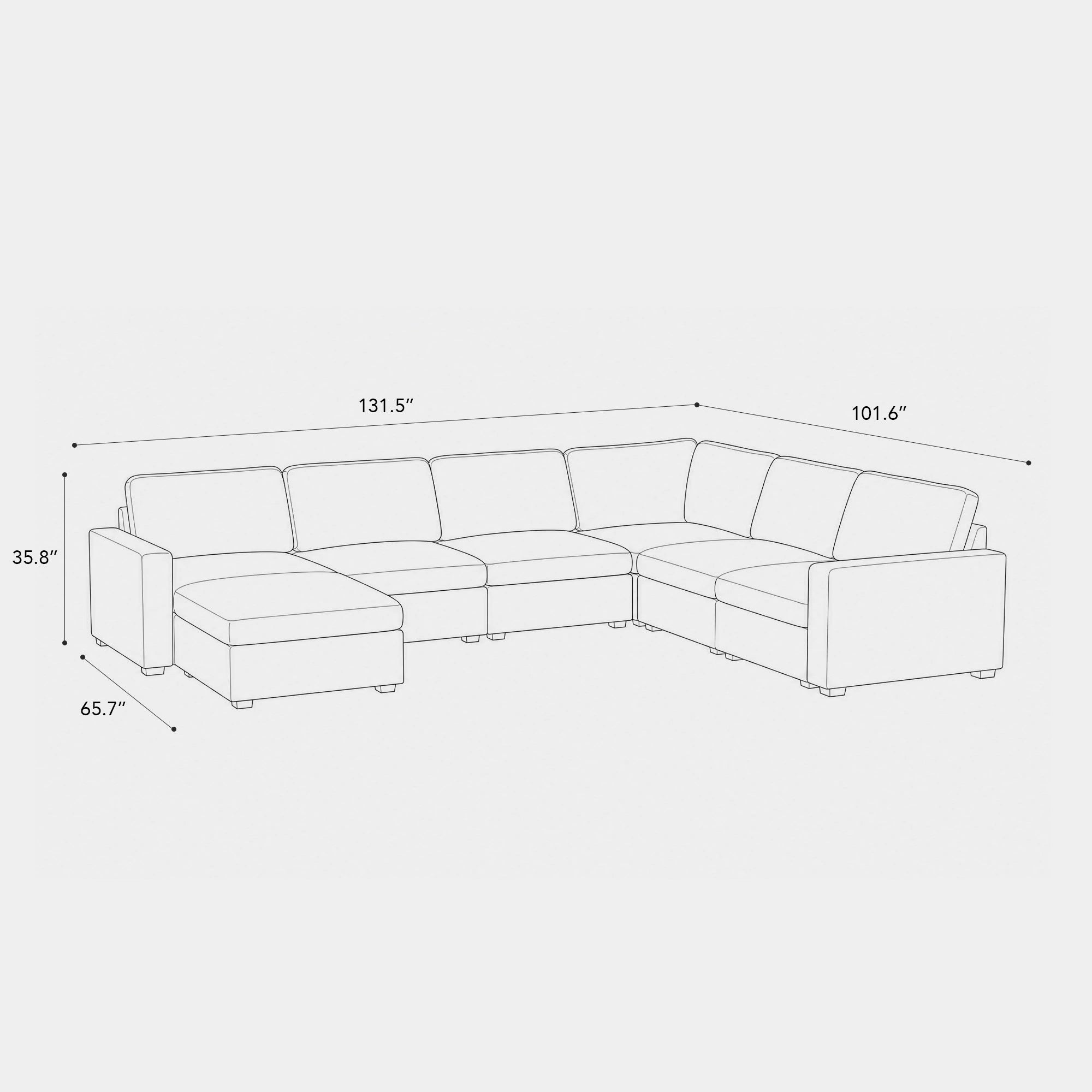 7-Seat-U-Shaped-Sectional-dimension