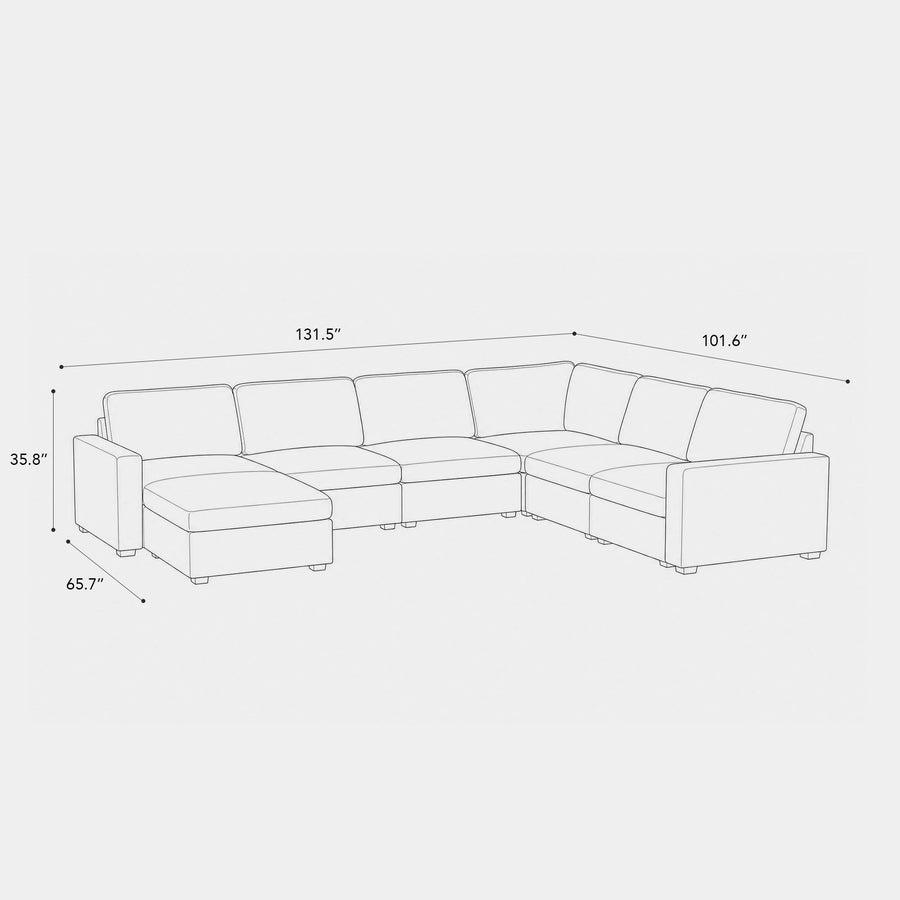 7-Seat-U-Shaped-Sectional-dimension