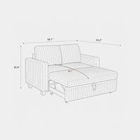 Pullout-Loveseat-dimension