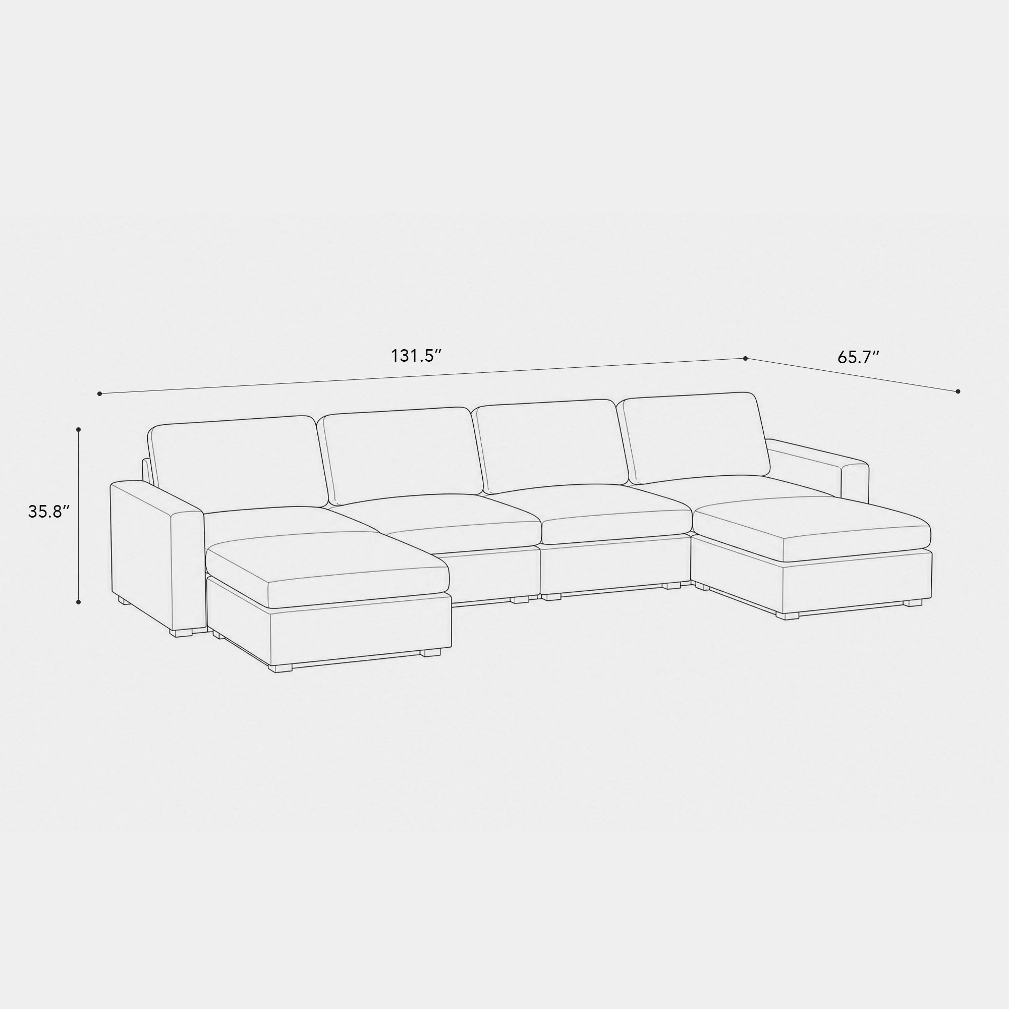 6-Seat-U-Shaped-Open-Sectional-dimension