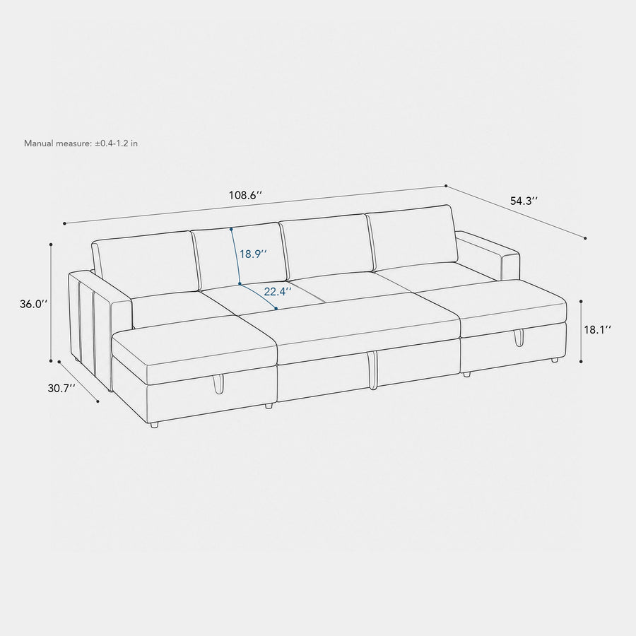 6-Seat-U-Shaped-Pullout-Sectional-dimension