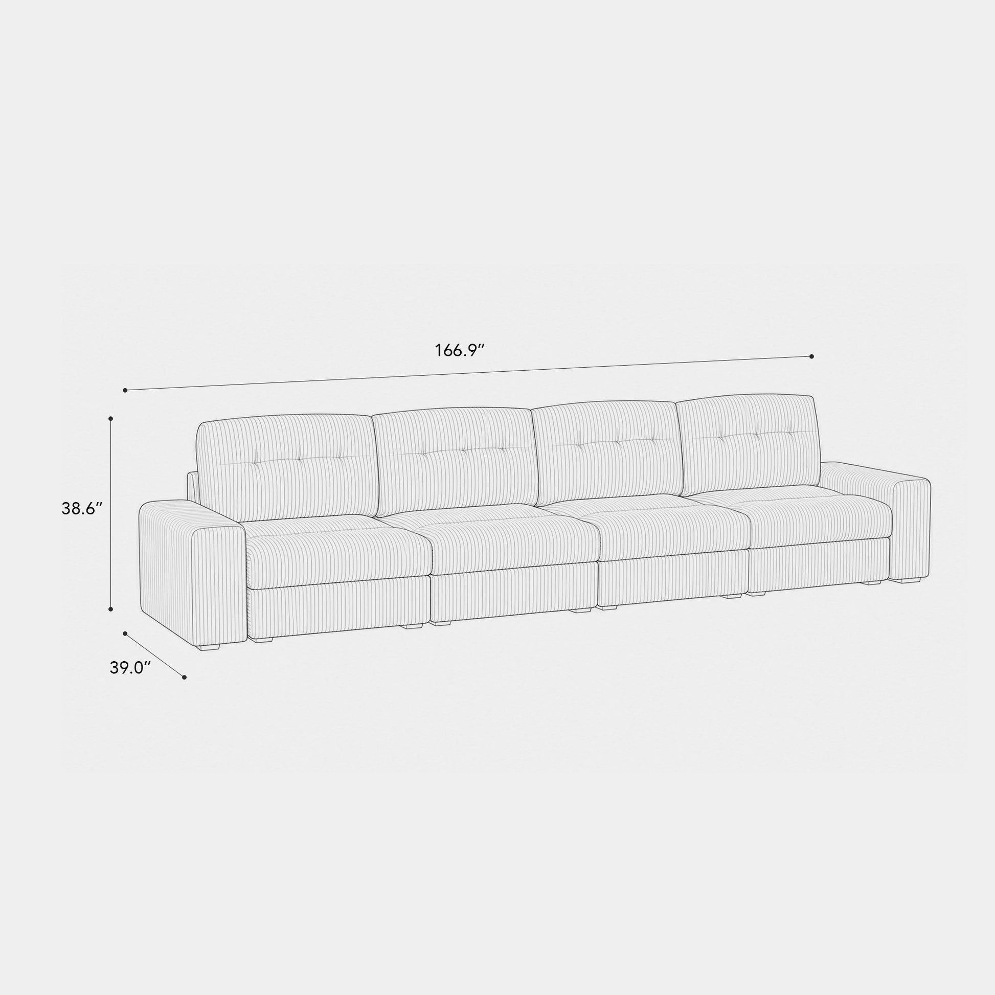 4-Seat-Sofa-dimension