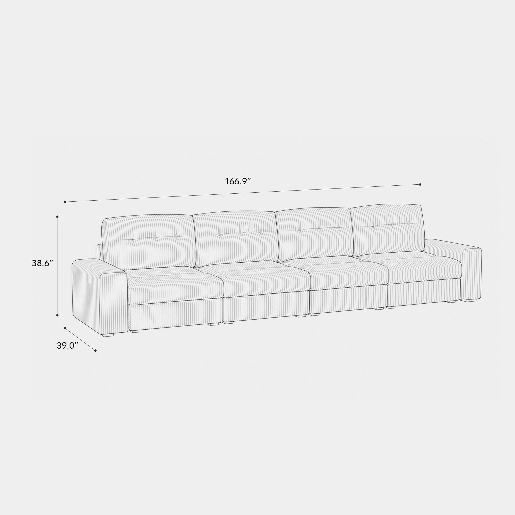 4-Seat-Sofa-dimension