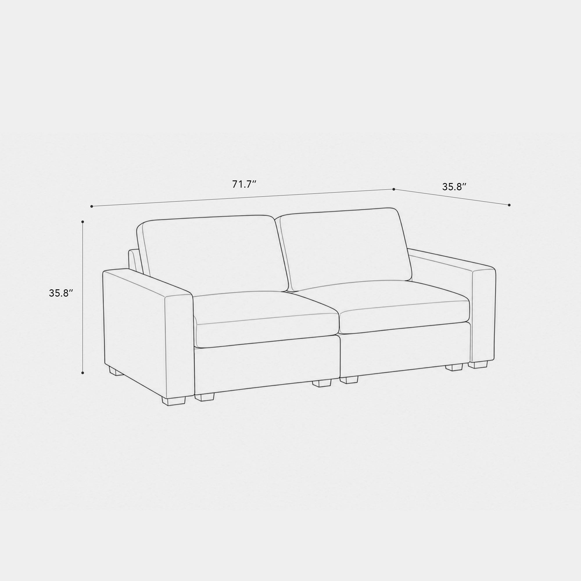 Loveseat-dimension