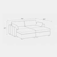 4-Seat-Pit-Sectional-dimension