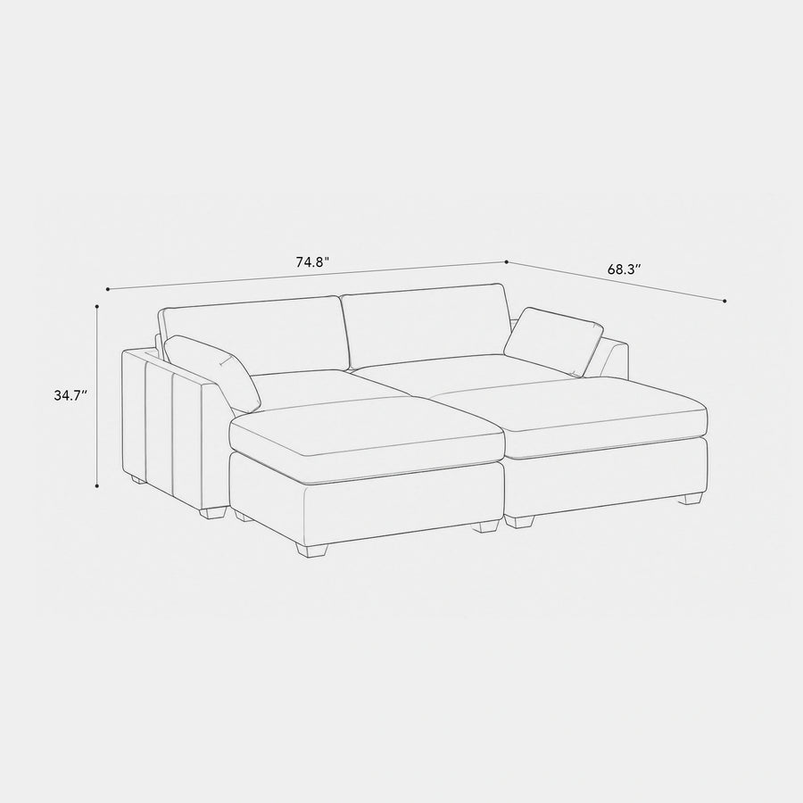 4-Seat-Pit-Sectional-dimension