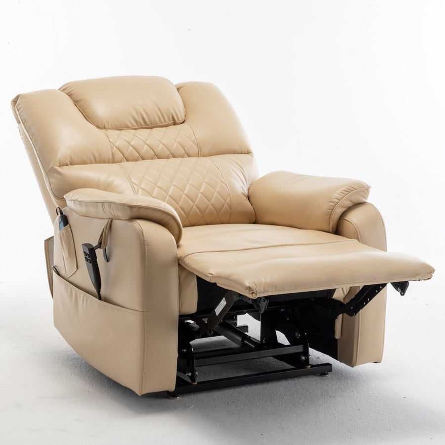 Smooth-Cream-/-Faux-Leather