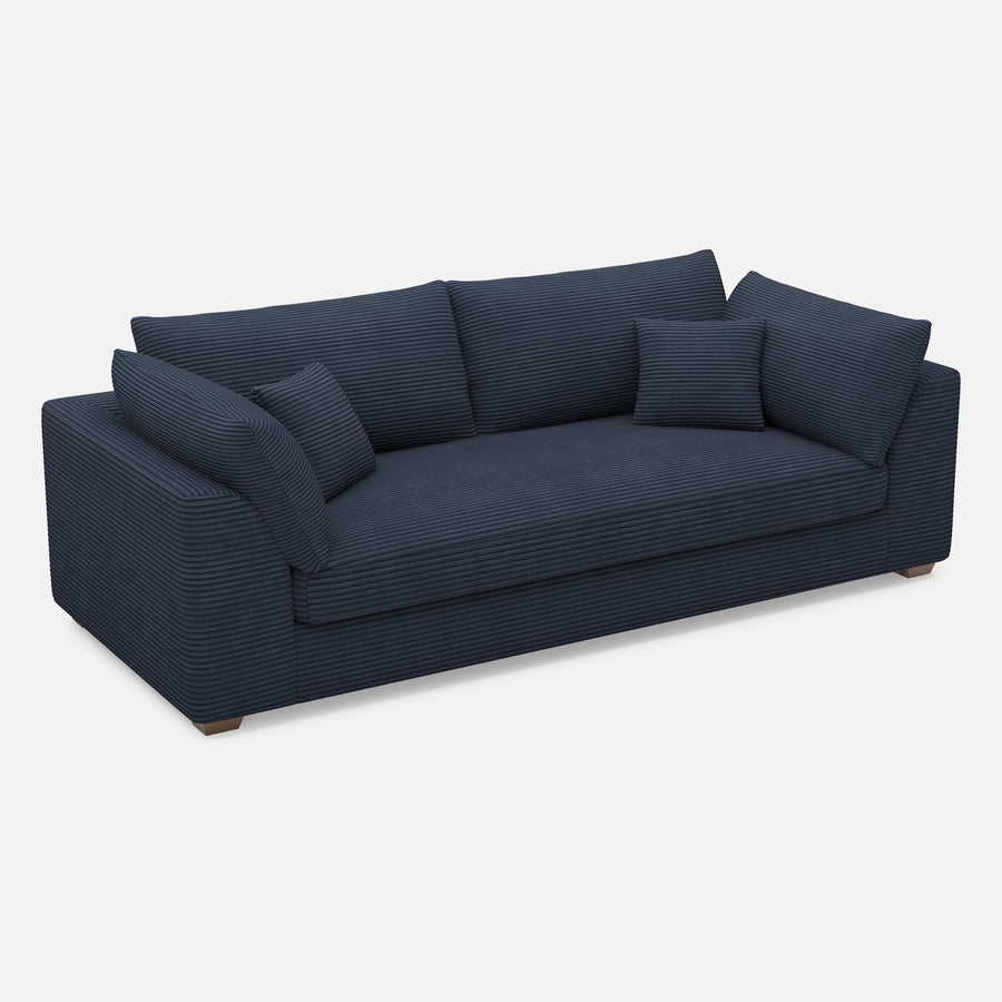 Indigo-Blue-/-Corduroy-Loveseat