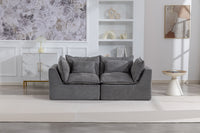 Velora Oversized Modular Loveseat Sofa