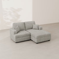 Frosted-Grey-/-Corduroy-Right-Chaise-Loveseat