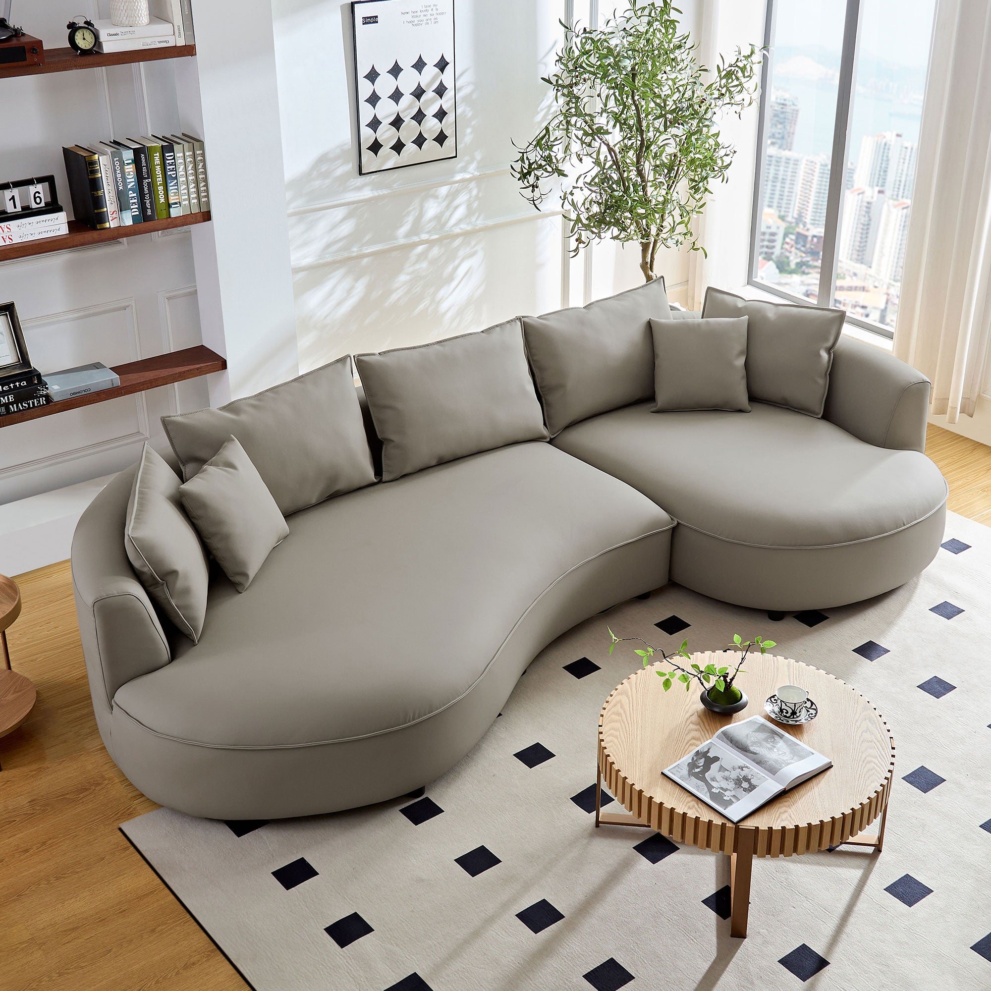 genuine-leather-dawn-grey-right-l-shaped-sectional